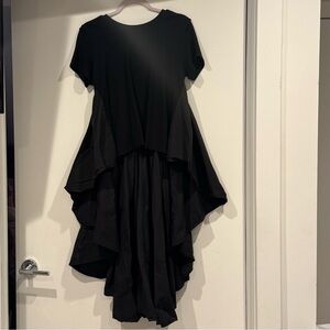 Chic Black Layered Blouse